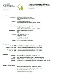 Exemple de CV comptable